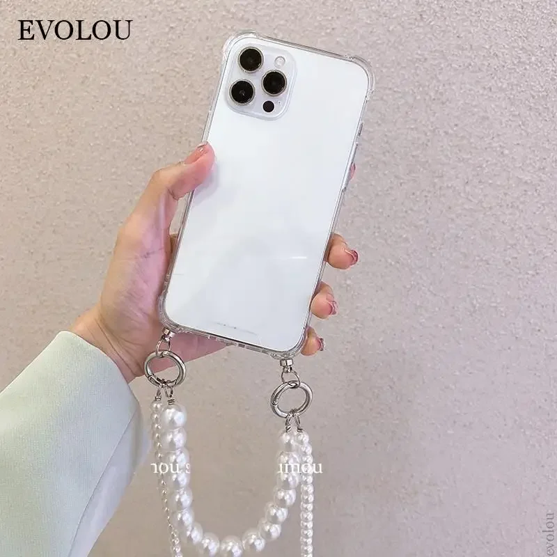 Funda con cadena de perlas para OPPO Realme 13 Pro Plus 13Pro Realme13 + 12X 12Pro + cubierta suave transparente a prueba de golpes - imagen 5