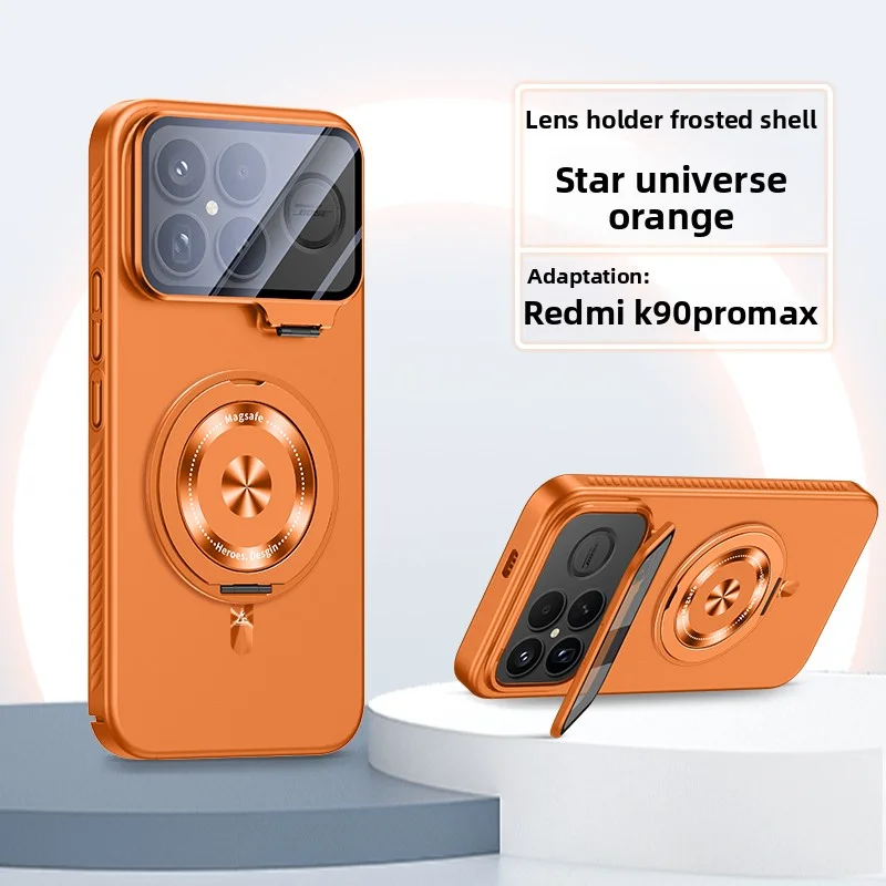 Para Xiaomi POCO F8 Pro funda dura de PC lente magnética soporte anillo a prueba de golpes funda protectora trasera para POCO F8 Ultra carcasa de teléfono - imagen 2