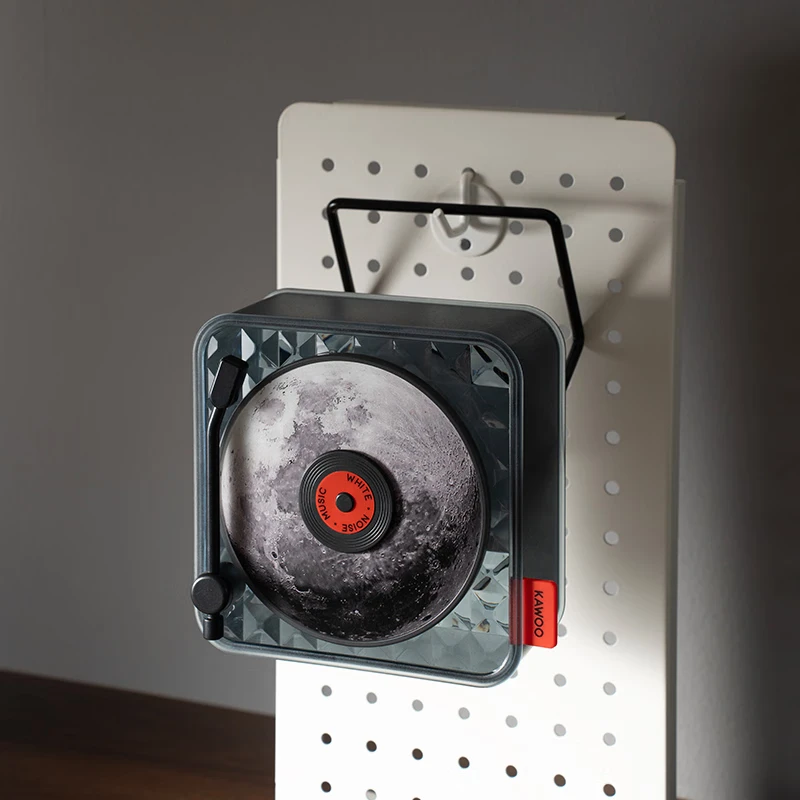 Nuevo regalo de Festival de moda, reproductor de vinilo con ondas, minialtavoces inalámbricos Bluetooth con ruido blanco, luz RGB, altavoz de ayuda para dormir - imagen 2