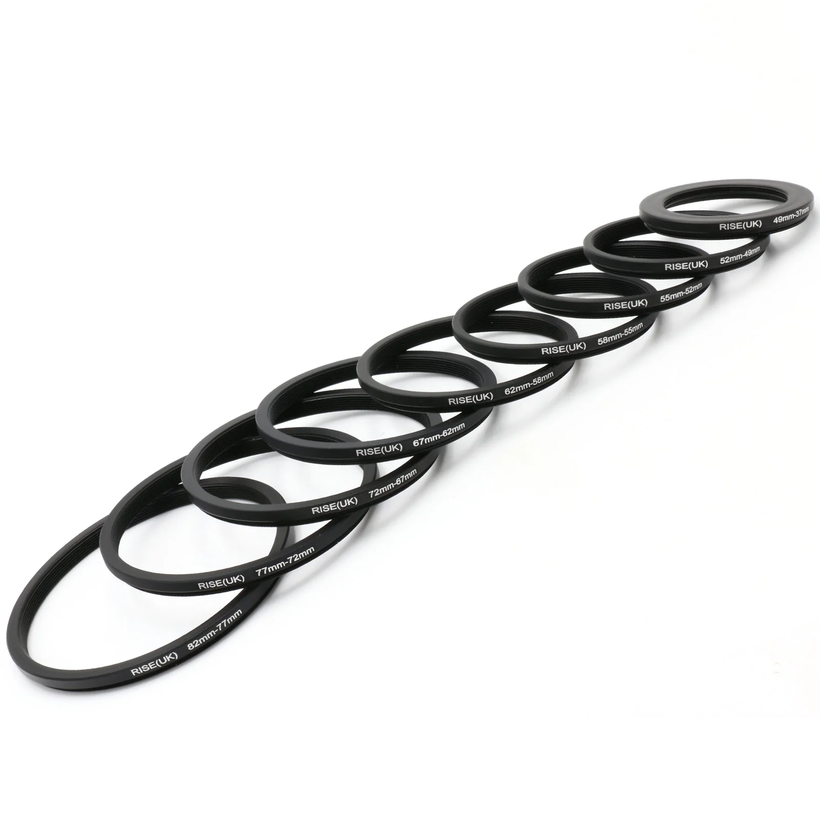 Filtro de lente de cámara 9 piezas, juego de anillos adaptadores de aumento y reducción de 37-82mm 82-37mm para todas las cámaras DSLR, Kit de montaje - imagen 3