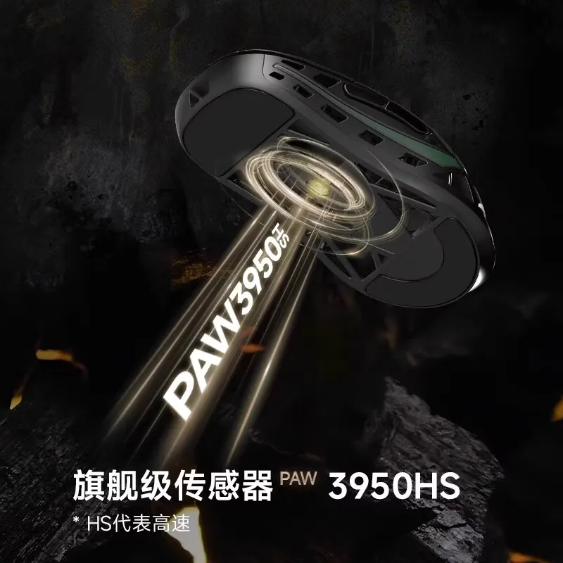 Ratón Wanling Traveler 8K con cable/inalámbrico 2,4G Mouse Paw3950HS ratón ligero para juegos de aleación de magnesio accesorio personalizado para PC - imagen 4