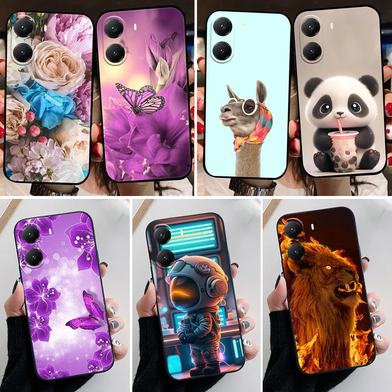 Carcasa para Xiaomi PocoX7 Poco X7Pro Funda lindo gato de lujo Funda de teléfono suave de moda para Xiaomi Poco X7 Pro contraportada Funda etui