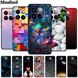 Funda de silicona suave de lujo para Xiaomi 14T PRO, carcasa trasera de TPU, a prueba de golpes