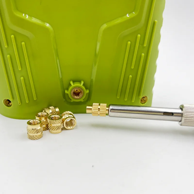 Tuerca de inserción termofusible de latón, máquina de implante de tuerca termofusible, tuerca de cobre, cabezal de calefacción de implante de conducción térmica para impresora 3D de plástico - imagen 3