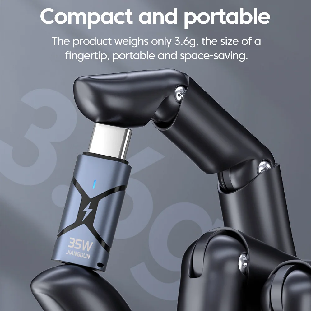 Adaptador Elough Lightning a tipo C convertidor PD35W de carga rápida para adaptador de cable de datos iphone 15 16 - imagen 5