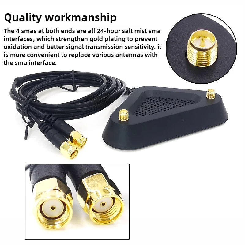 Cable de extensión de antena externa de alta ganancia, doble banda, 2,4G, 5,8G, Base magnética para enrutador Wifi ASUS, amplificador de señal de tarjeta inalámbrica - imagen 4