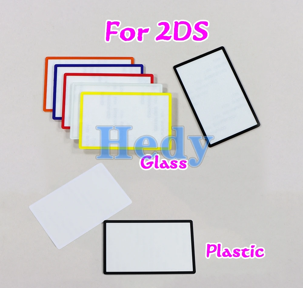 50 Uds. Para cubierta de lente de espejo de superficie superior 2DS pantalla LCD superior cristal de plástico frontal para Nintendo 2DS - imagen 2