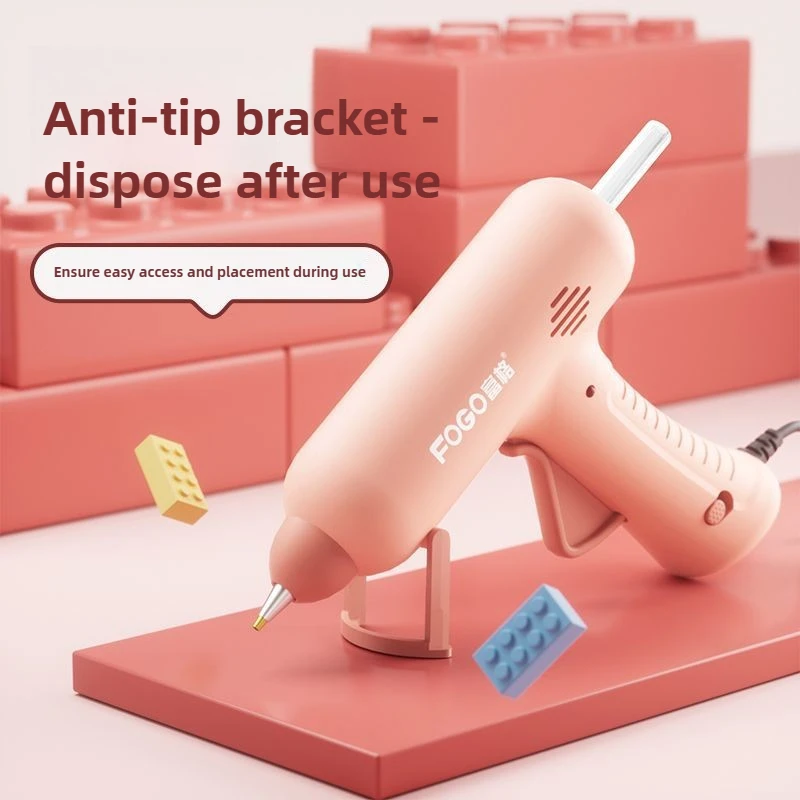 Pistola de pegamento termofusible de 40W con interruptor, barra de pegamento de 7mm, Mini pistola caliente adhesiva Industrial, herramienta de reparación de pistola de temperatura térmica eléctrica - imagen 3