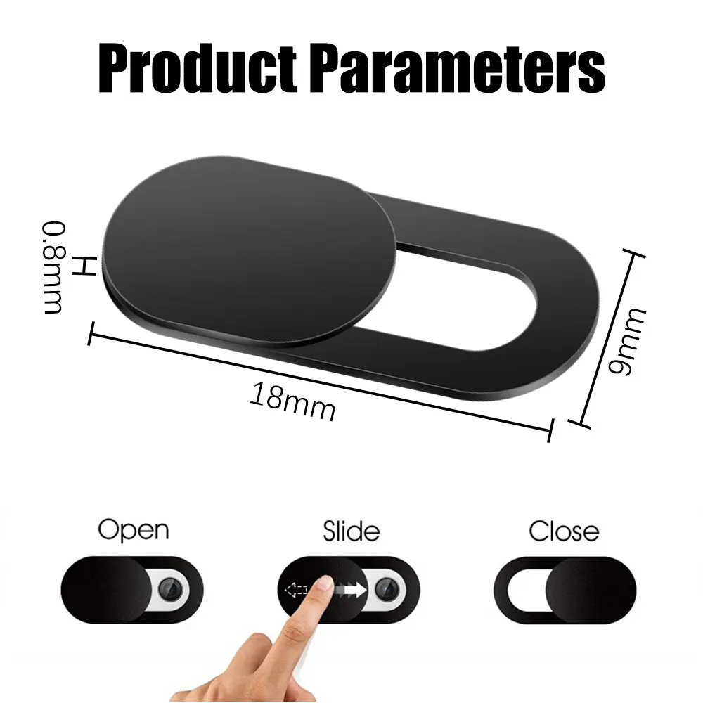 Cubierta frontal de privacidad para cámara web, para tableta, Android, iPad, portátil, pegatina, Mini Pc, lente de cámara deslizante para iphone, Xiaomi, Mi, Samsung - imagen 5
