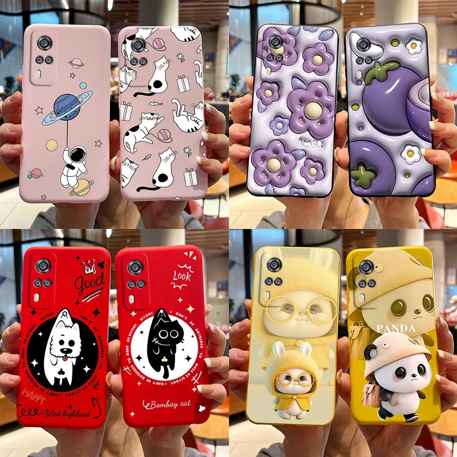 Coque de téléphone en silicone souple pour Vivo Y31, lapin mignon Krasnoïd, pare-chocs laqué, Vivo Y51, décembre 2020
