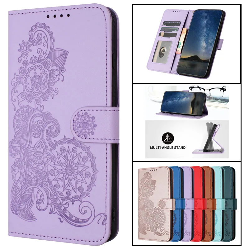 Funda de cuero para Huawei P Smart 2019, carcasa Retro con patrón de flores y cachemir, para Huawei P Smart 2019, POT-LX1, PSmart Z