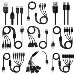 Cable divisor USB-C a Mini USB y Micro USB de carga rápida