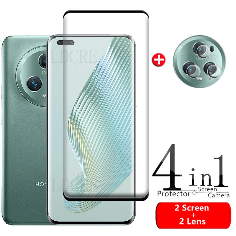 Protector de pantalla curvada 4 en 1 para Huawei Honor Magic 5 Pro 5G Glass para Honor Magic 5 Pro Lite 5G Glass - imagen 2