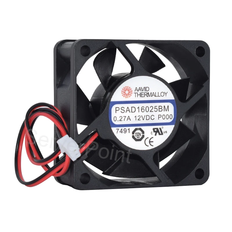 Nuevo para THERMALLOY PSAD16025BM DC12V 0.27A S9 60*60*25MM ventilador convertidor de dos cables - imagen 4