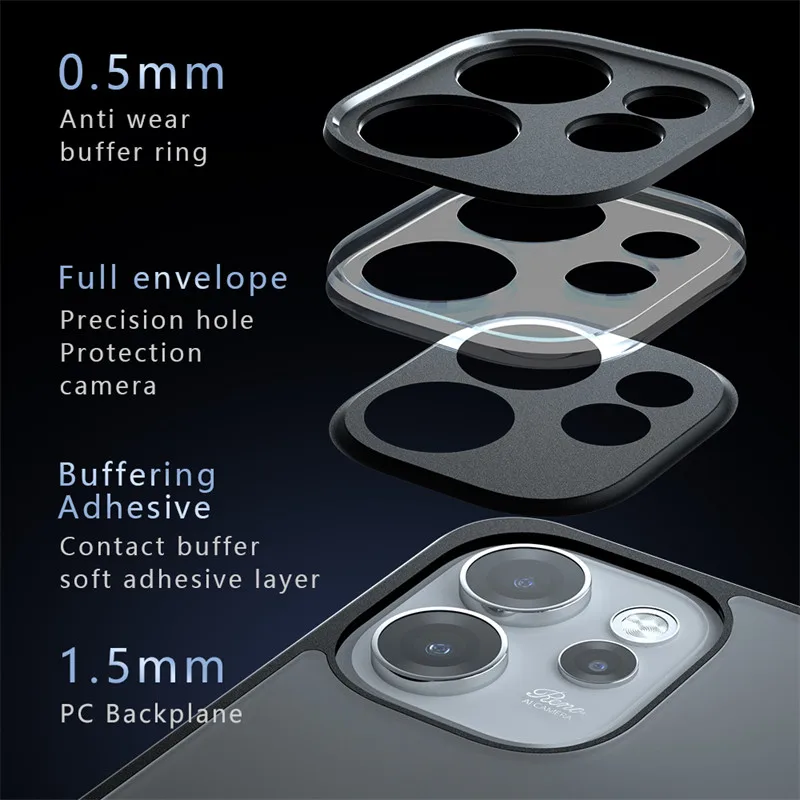 Para OPPO Reno15 Pro Funda Reno15 Pro China Funda suave TPU marco PC mate duradero Fundas protectoras para teléfono Reno 15 Pro Funda - imagen 5