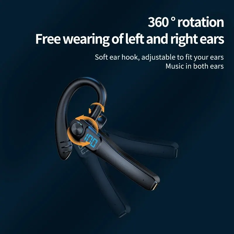 Auriculares inalámbricos con micrófono Auriculares Bluetooth ENC Cancelación de ruido Auriculares manos libres Busines Auriculares conducción - imagen 2