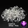 100pcs White-Pink