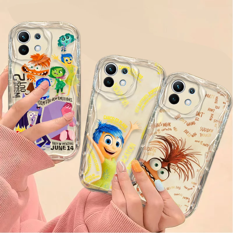 Inside Out 2 funda de teléfono 3D para Xiaomi 13T 12T 14 13 12 11 11i Lite 5G NE 10T POCO X5 X6 Pro X3 NFC X4 GT F3 F4 F5 F6 M6 M5S C65
