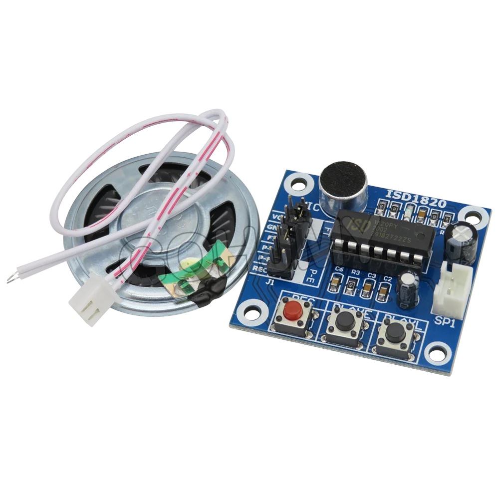 1 Uds ISD1820 módulo grabador de grabación de voz para con micrófono sonido Audio altavoz nuevo - imagen 4