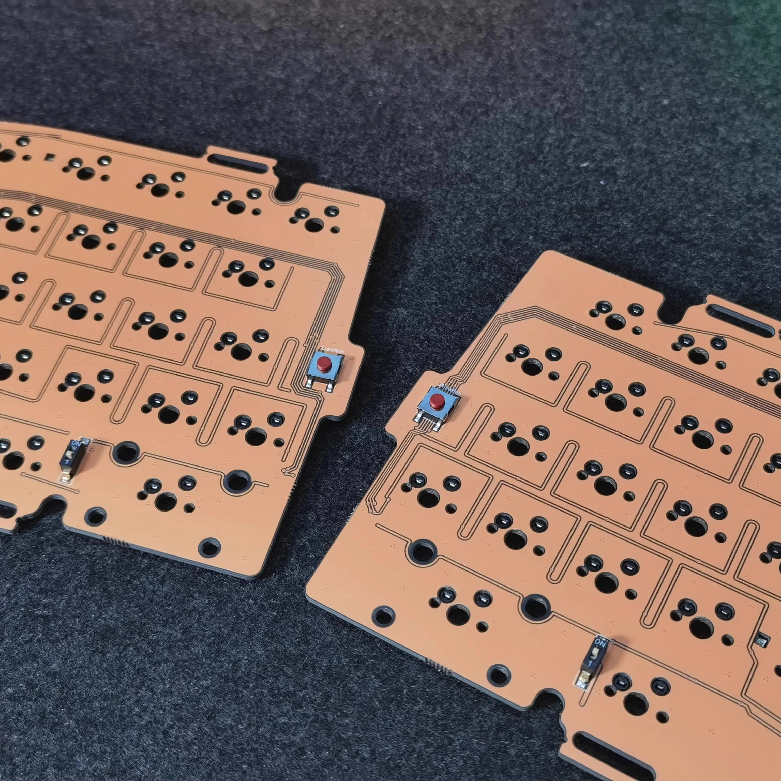 Teclado PCB Original para QK Alice Duo, Teclado mecánico dividido, placa de posicionamiento de aluminio, accesorio personalizado para jugadores de PC DIY - imagen 5