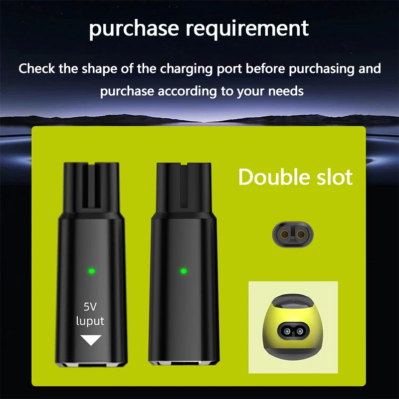 Adaptador de afeitadora tipo C de 5V, convertidor de carga para Philips One Blade QP2724 QP2834 QP4530 QP1924 con indicador de carga - imagen 5