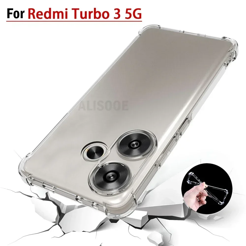 Funda transparente HD para Xiaomi 14T Pro POCO F6 X6 Neo Funda suave transparente para Redmi 14C Note 14 13 Pro Plus Turbo 3 A3 Capa - imagen 4