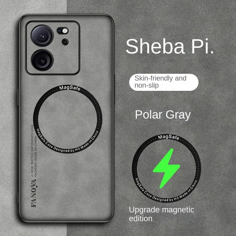 Para Xiaomi POCO F5 Pro F4 GT F3 funda suave de piel sintética funda protectora trasera magnética para Xiaomi POCO X5 X4 X3 M4 Pro M5S C40 m5