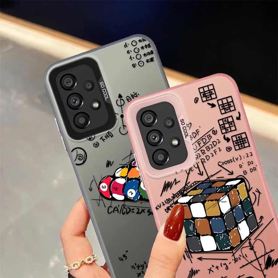Funda con patrón Tutorial de cubo de Rubik para Samsung Galaxy A36 A35 A11 A12 A24 A25 A13 A14 A21s A23 A15 A16 A26 A31 A17 A20s A32 A34 - imagen 2