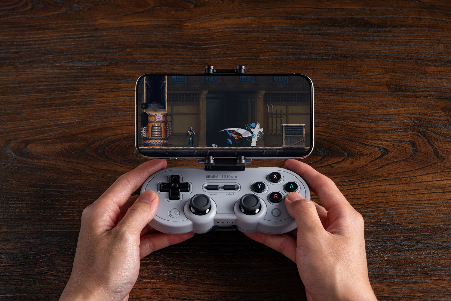 Soporte ajustable para controlador de juegos con Clip para teléfono móvil 8BitDo, accesorios para mando de juegos 8BitDo SN30 Pro SF30 Pro - imagen 5