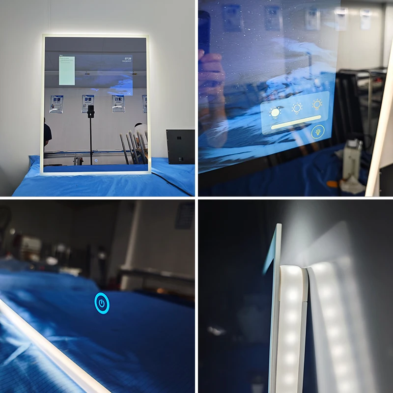 Espejo mágico Lcd Led Tv espejo Led Spiege espejo inteligente Tv con pantalla Lg 55 pulgadas baño impermeable aluminio moderno rectángulo - imagen 5