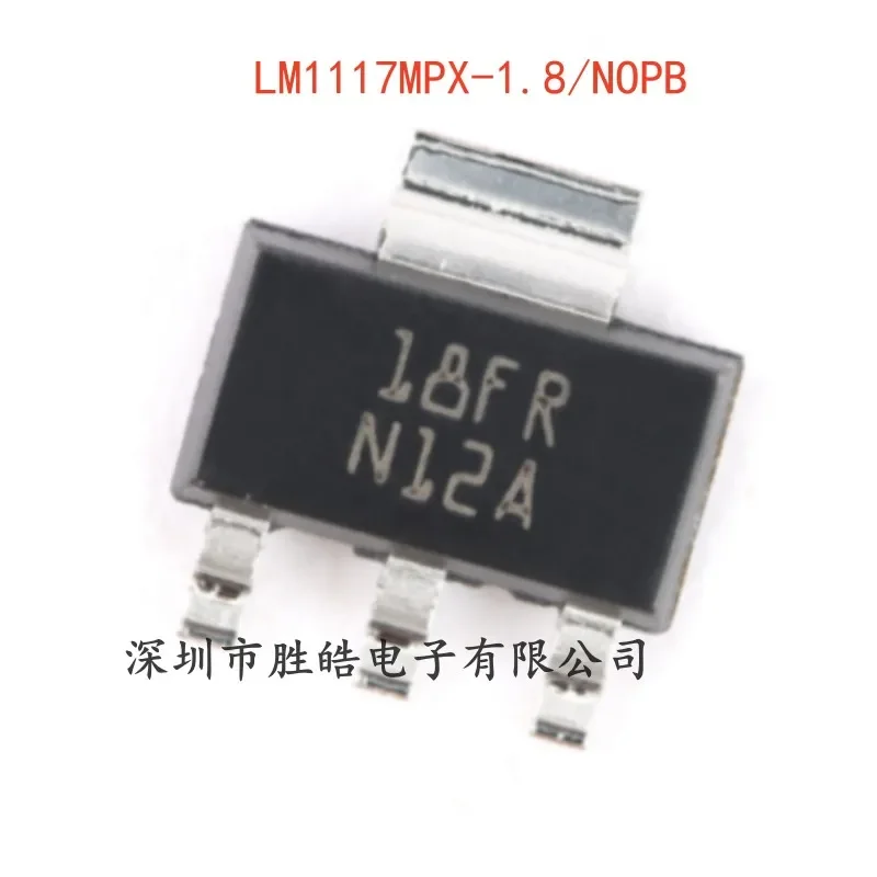 (5 uds) nuevo LM1117MPX-1.8/NOPB 1.8V0.8A Chip regulador lineal SOT-223-4 circuito integrado LM1117MPX