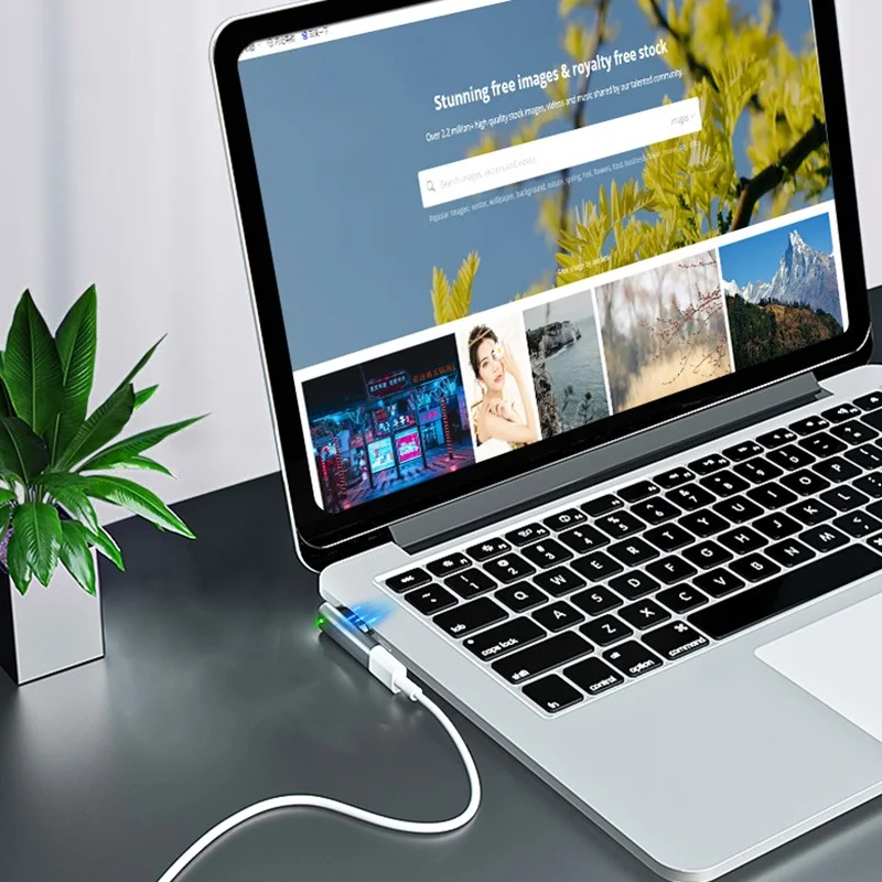 Convertidor de enchufe de carga rápida de 60W, adaptador PD hembra USB C tipo C para Apple Magsafe 1 2 MacBook Pro, adaptador convertidor de enchufe magnético - imagen 4