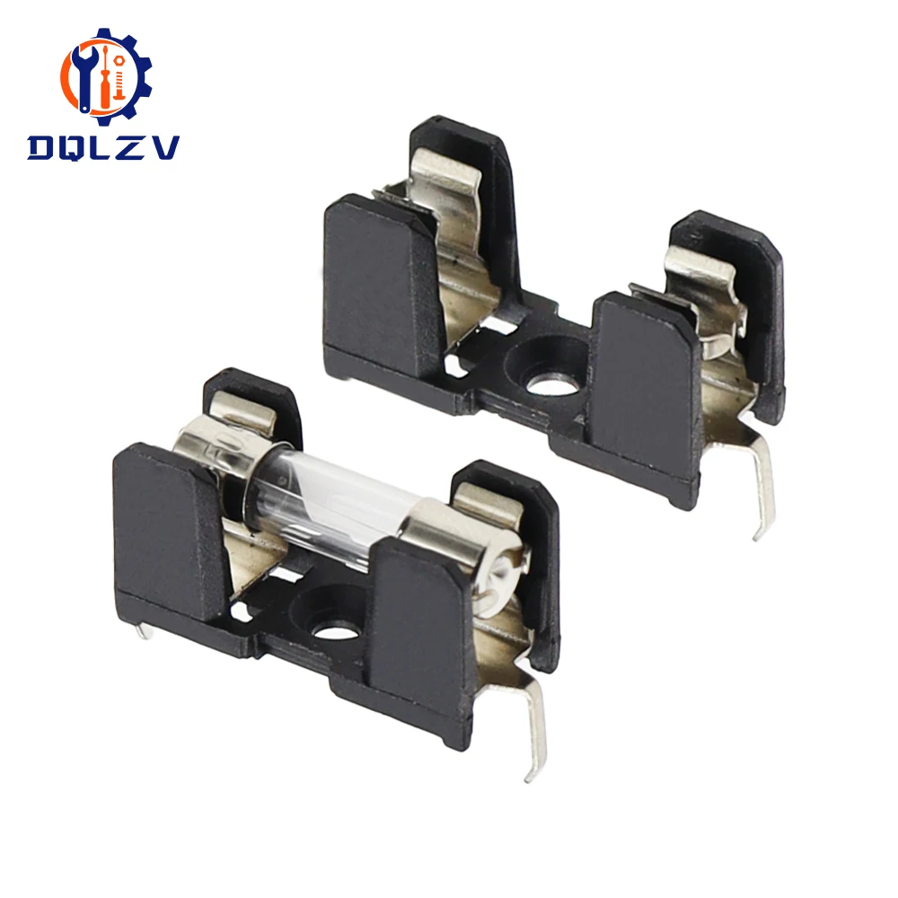 Portafusibles de vidrio de 5x20mm, 5x20, 10A, 250V, montaje en Panel de seguro PCB