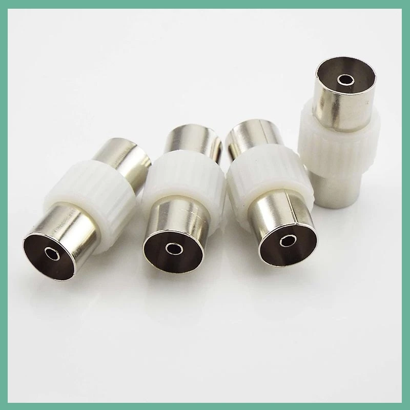 2 uds macho a macho/hembra a hembra conector de TV para antenas TV RF enchufes coaxiales adaptador de conector B6 - imagen 2