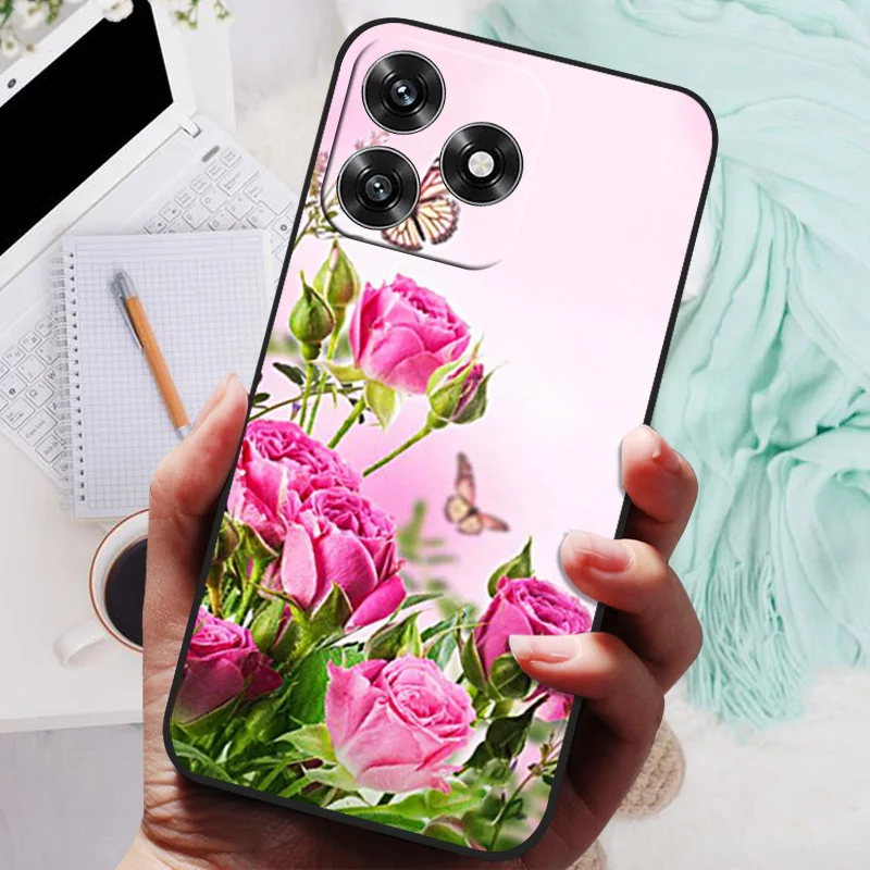 Para Honor X5C Plus 4G Funda de silicona TPU a prueba de golpes Funda de teléfono de gato para Honor X5C Plus X5CPlus Funda HonorX5C impresión suave Coque - imagen 2