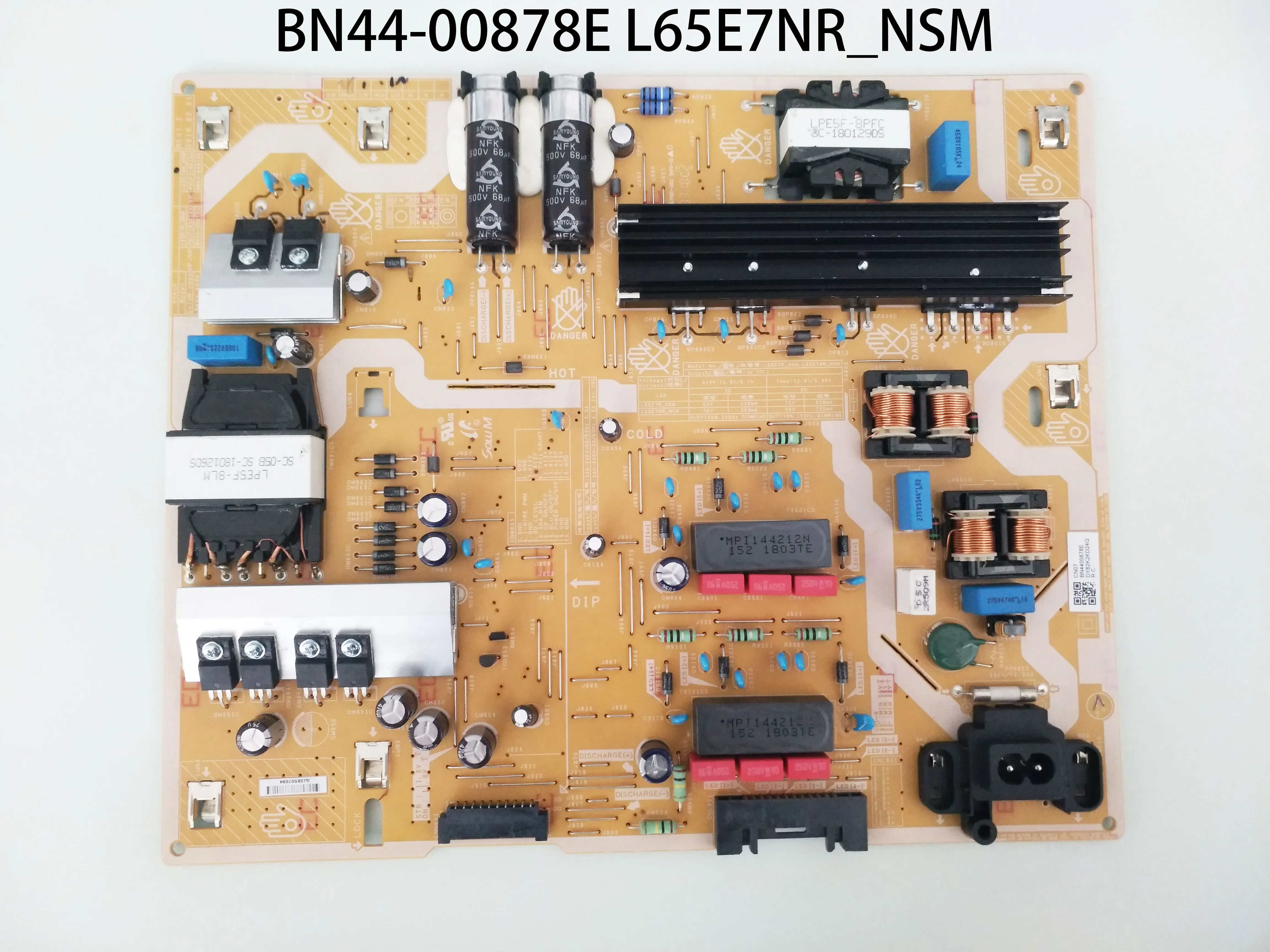 Placa de fuente de alimentación BN44-00878E l65e7nr _ NSM PSLF215E10A is para UE65NU8009T UN65NU8000 UN65NU800D UN65NU8500 UE65NU8009 TV de 65 pulgadas