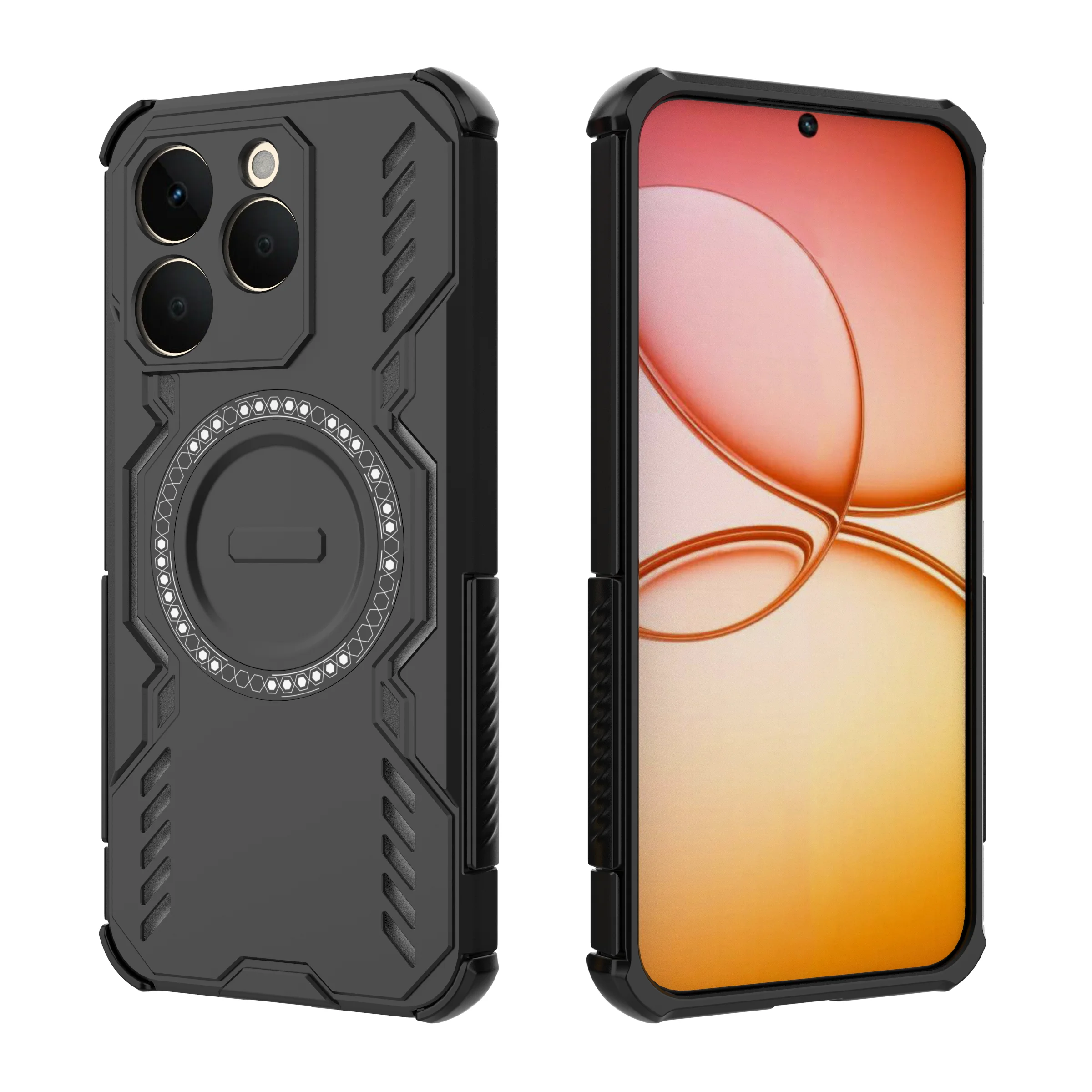 Funda protectora para carga inalámbrica magnética Magsafe, cubierta de plástico duro a prueba de golpes para Realme 15T RMX5111 RMX5112 5G 15 Pro - imagen 5