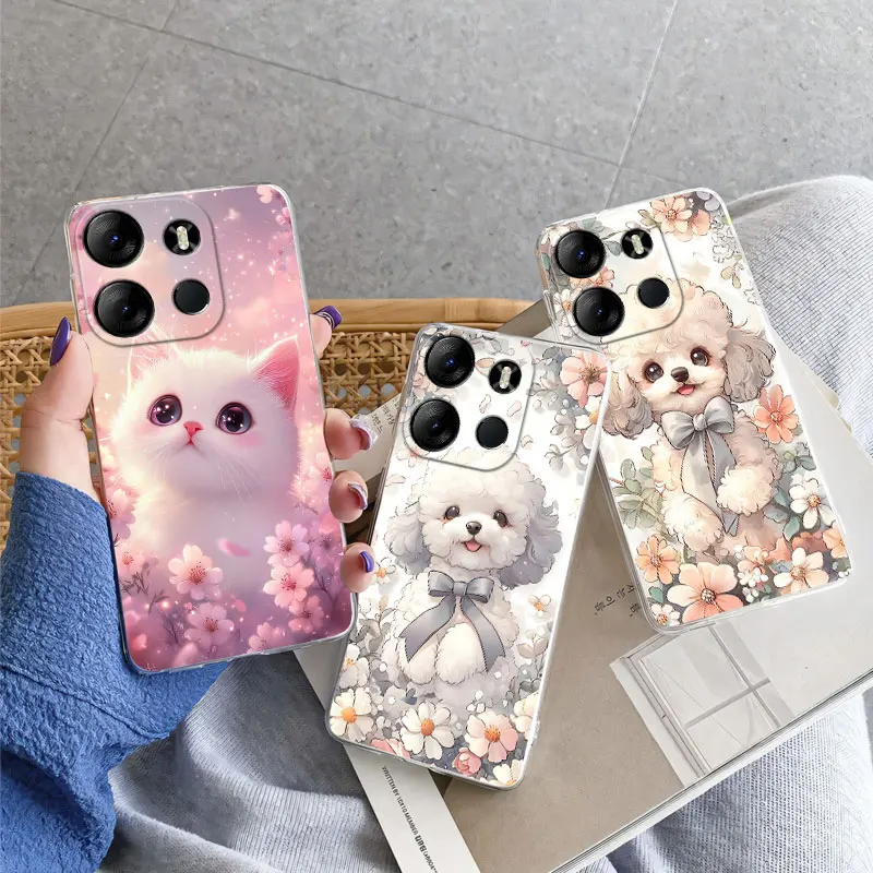 Para Infinix Smart 7 Smart 6 HD Plus funda protectora de lujo para Infinix Smart 5 India mármol transparente funda de teléfono de silicona suave - imagen 5