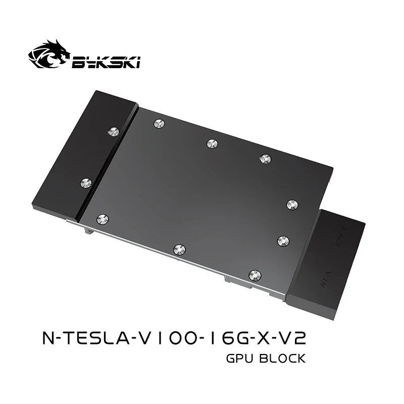 Bykski-Bloque de refrigeración por agua GPU para NVIDIA V100, 16GB, tarjeta de vídeo FHHL, radiador enfriador líquido VGA - imagen 5