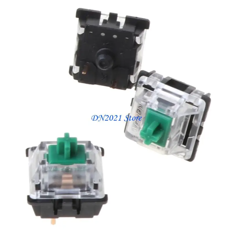 F3KE Eje lineal 80g Interruptor verde para teclado mecánico 10PCS - imagen 4