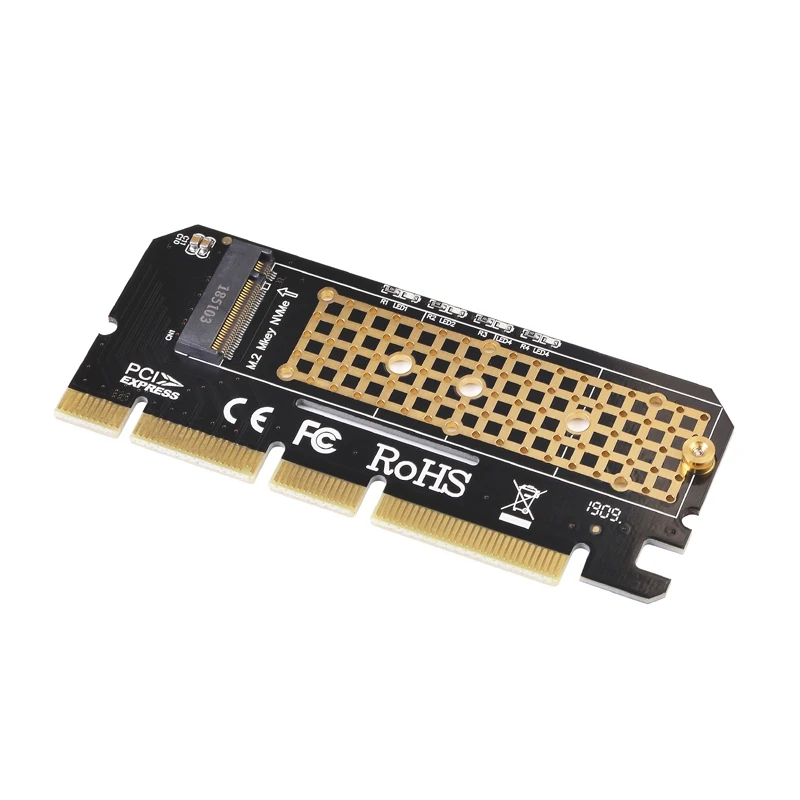 10 Uds M.2 a PCIE X4/X8/X16 adaptador tarjeta de expansión Riser PCI-E a M2 convertidor NVME SSD adaptador M Key PCI Express 2230-2280 tamaño - imagen 2