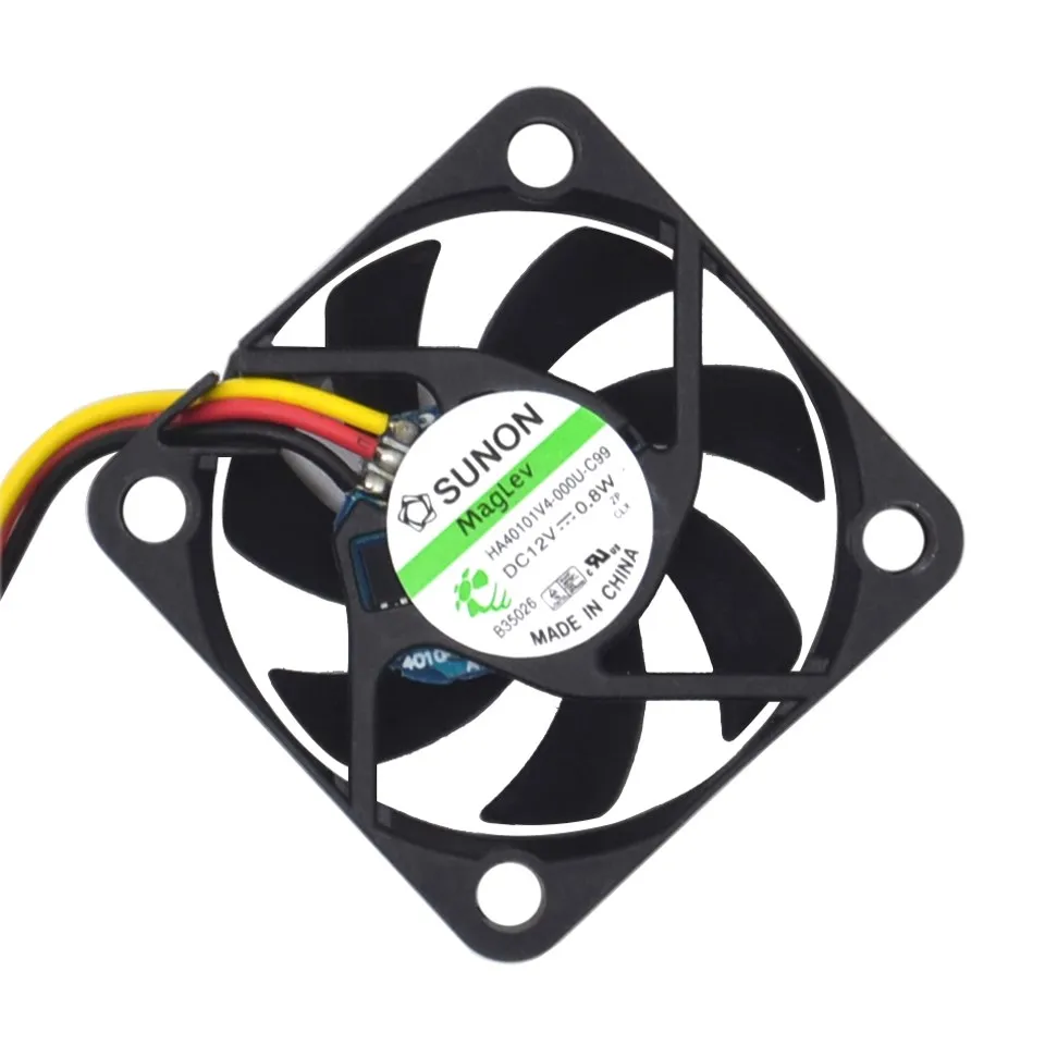 1pcs For SUNON  HA40101V4-0000-C99 4010 40MM 4CM 40*40*10 Cooling Fan 12V 0.8W 0.06A 3pin Support Velocimetry