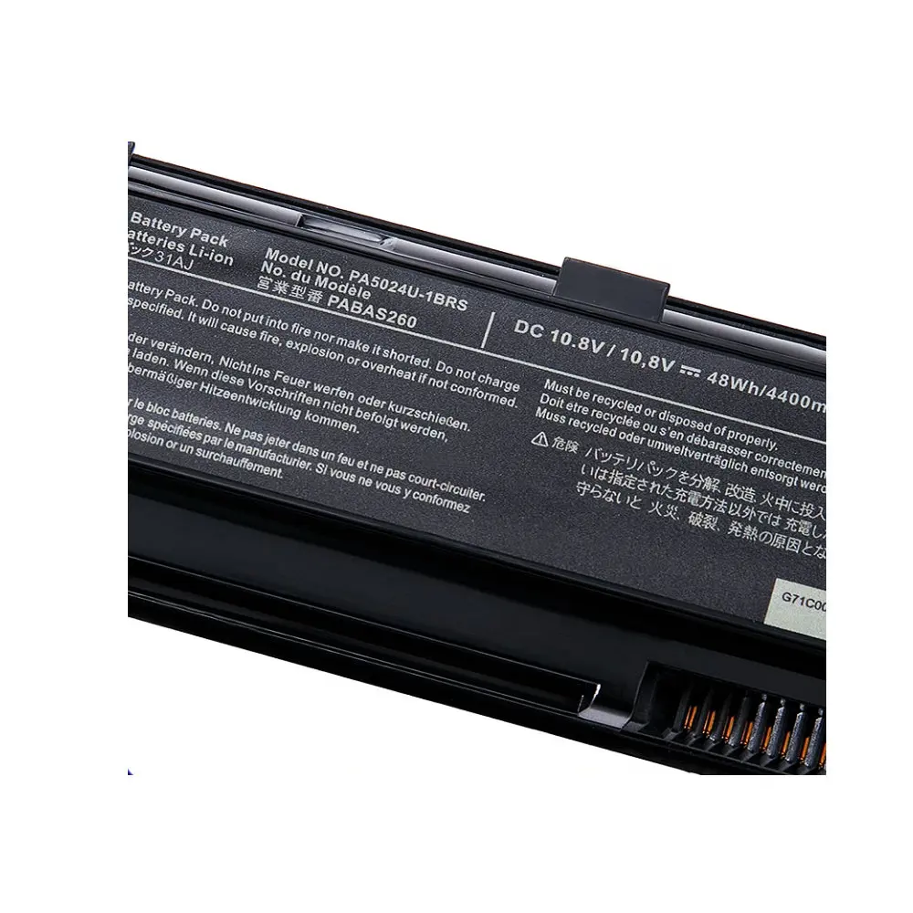 Nueva batería de ordenador portátil de 10,8 V 48WH 4400MAH PA5024U-1BRS para Toshiba Satellite C800 C850 C870 L800 L830 L840 L850 L870 - imagen 3