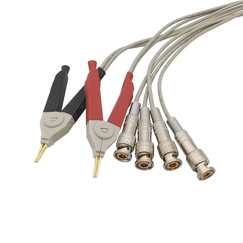 Cables de prueba del medidor LCR a BNC, cable de línea de prueba, sondas Kelvin, 1 par - imagen 2