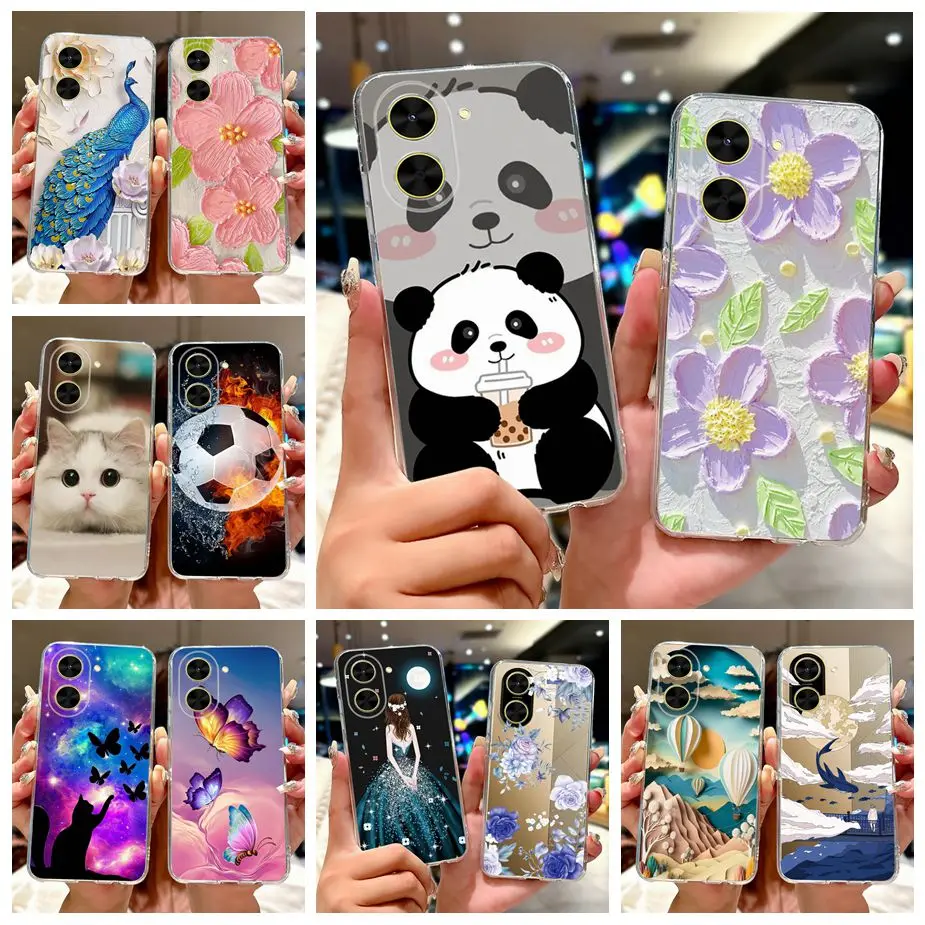 Para Xiaomi Redmi A5 4G funda 2025 nueva funda pintada de lujo funda de teléfono de silicona suave para Xiaomi Poco C71 C 71 RedmiA5 Fundas Coque