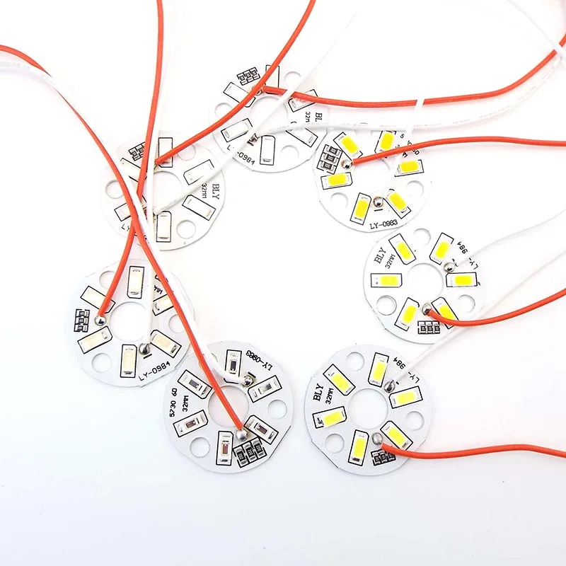 LED 5730SMD 3W 5V chip de lámpara fuente de tablero de luz con bombilla de línea transformación redonda regulable verde azul púrpura luz cálida - imagen 4