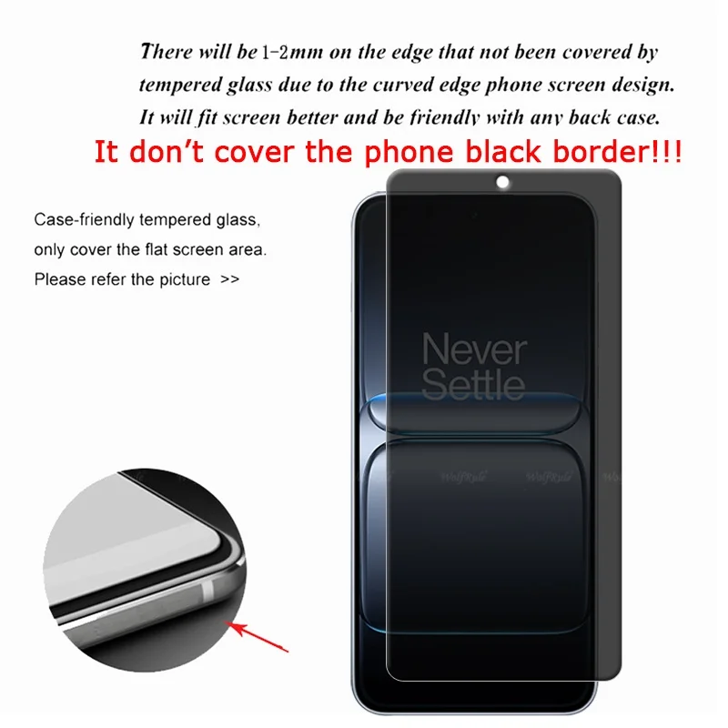 4/3/2/1 Uds para Oneplus Nord 5 vidrio Oneplus Nord 5 vidrio templado 9H HD privacidad Anti-espía Protector de pantalla Oneplus Nord 5 - imagen 3