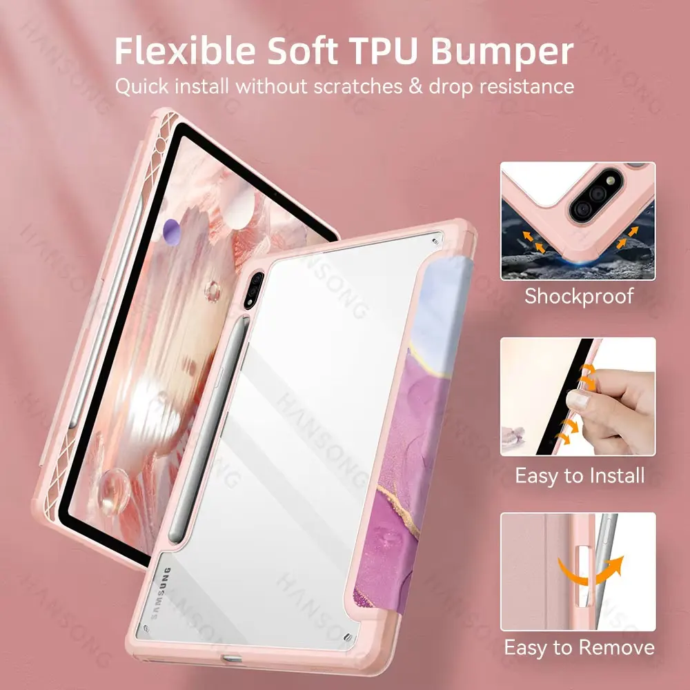 Para Samsung Galaxy Tab funda para Galaxy Tab A9 Plus A9 A8 funda para Tab S9 Plus S9 FE S9 S8 Plus S8 S7 Plus S7 FE S7 S6 Lite - imagen 5