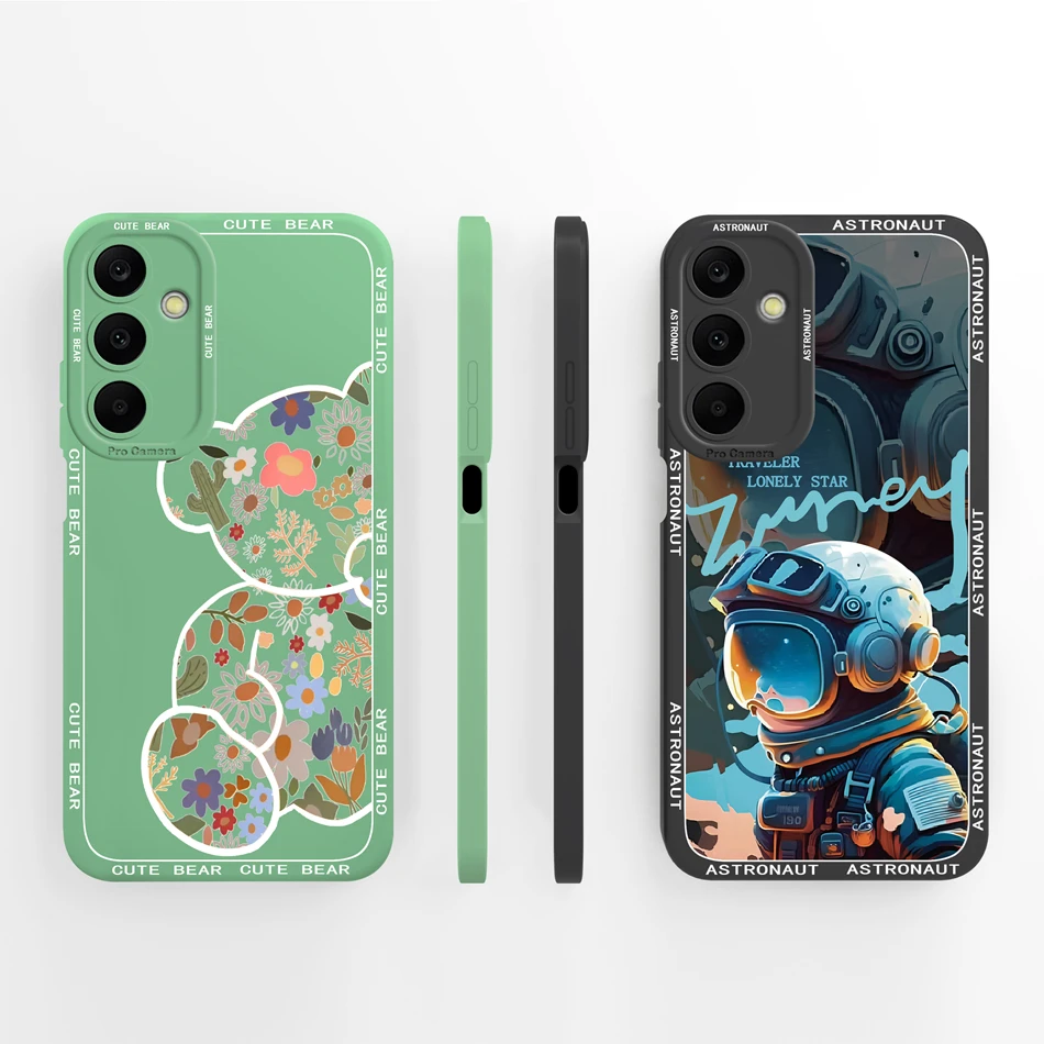 Para Samsung Galaxy A25 Funda lindo Panda cobertura completa Funda suave Protector de teléfono de silicona líquida para Samsung A 25 5G contraportada - imagen 4