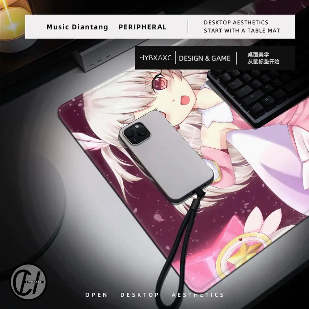 Fate Kaleid Liner Prisma Illya Anime alfombrilla de ratón alfombrilla de escritorio con almohadilla accesorios de juego Prime Gaming XXL teclado Pad - imagen 4
